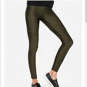 Express Seamed Shine High-Waisted Leggings